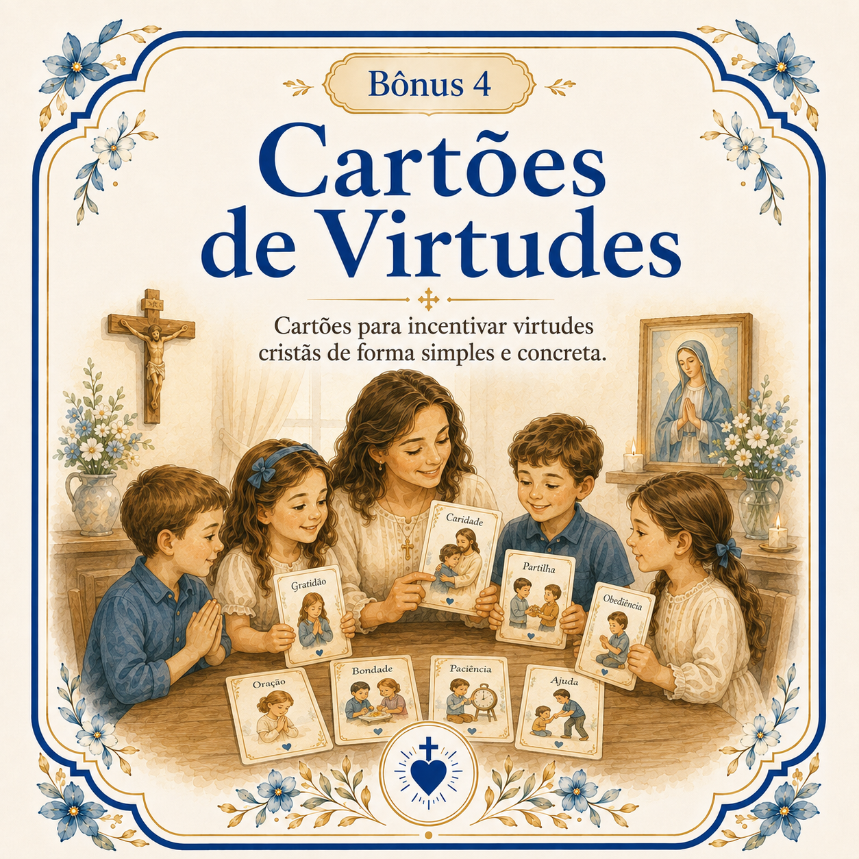 Capa do bônus Cartões de Virtudes